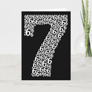 67 Sixty Seven Halloween Kostuum Ontwerp Funny 6 7 Kaart