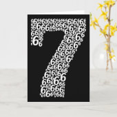 67 Sixty Seven Halloween Kostuum Ontwerp Funny 6 7 Kaart (Gele Bloem)