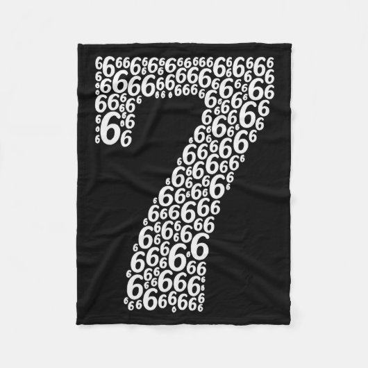 67 Sixty Seven Halloween Kostuum Ontwerp Grappig 6 Fleece Deken (Voorkant)
