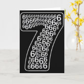 67 Sixty Seven Halloween Kostuum Ontwerp Grappig 6 Kaart (Gele Bloem)