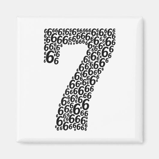 67 Sixty Seven Halloween Kostuum Ontwerp Grappig 6 Magneet (Voorkant)