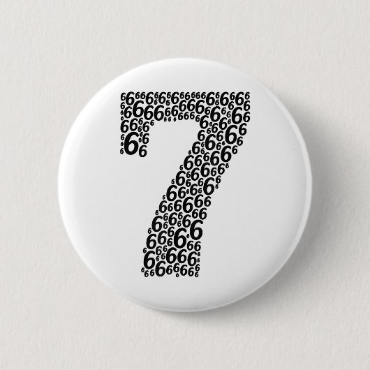 67 Sixty Seven Halloween Kostuum Ontwerp Grappig 6 Ronde Button 5,7 Cm (Voorkant)