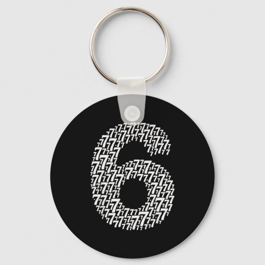 67 Sixty Seven Halloween Kostuum Ontwerp Grappig 6 Sleutelhanger (Voorkant)