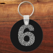 67 Sixty Seven Halloween Kostuum Ontwerp Grappig 6 Sleutelhanger (Voorkant)