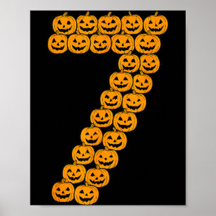 67 Sixty Seven Halloween Kostuum Pompoenen Grappig Poster