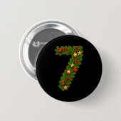 67 Sixty Seven Kerst Pyjama Vakantie Grappig 6 7 Ronde Button 5,7 Cm (Voorkant /achterkant)