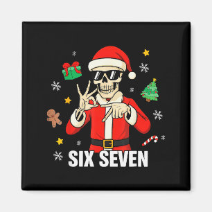 67 Skelet Grappige Zes Zeven Gen Z Alpha Kerstmis  Magneet