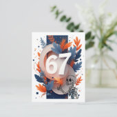 67 Skelet Hand Halloween Briefkaart (Staand voorkant)