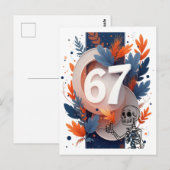 67 Skelet Hand Halloween Briefkaart (Voorkant / Achterkant)