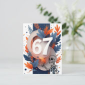 67 Skeleton Hand Halloween Feestdagenkaart (Staand voorkant)