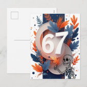 67 Skeleton Hand Halloween Feestdagenkaart (Voorkant / Achterkant)