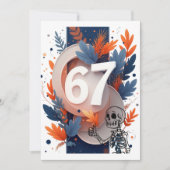 67 Skeleton Hand Halloween Kaart (Voorkant)