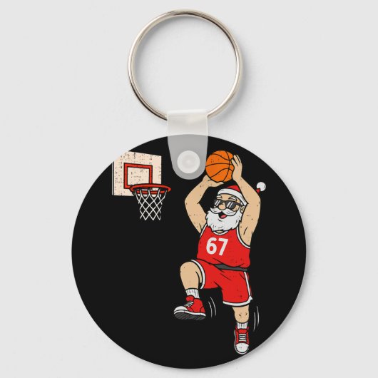 67 Sketll Kerstman Zes Zeven Meme Kerstmis Sport M Sleutelhanger (Voorkant)