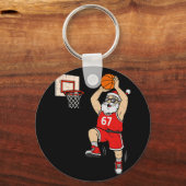 67 Sketll Kerstman Zes Zeven Meme Kerstmis Sport M Sleutelhanger (Voorkant)