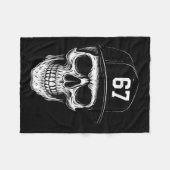 67 Skull Halloween Brainrot Meme Six Seven Kids Sk Fleece Deken (Voorkant (Horizontaal))