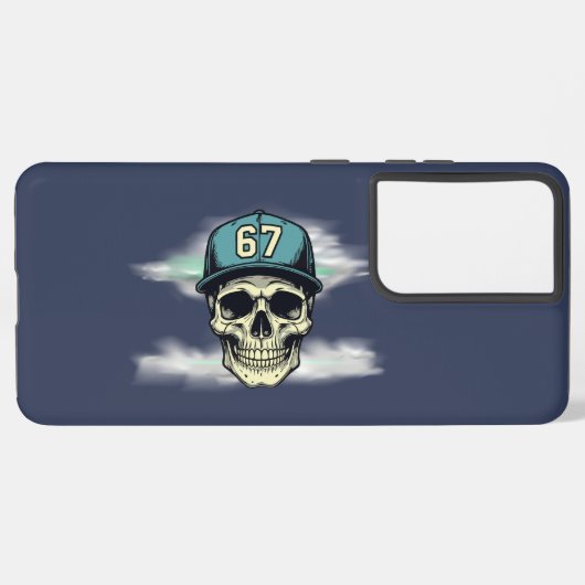 67 Skull Samsung Galaxy Hoesje (Achterkant horizontaal)