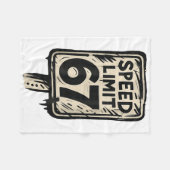 67 Snelheidslimiet Bord Gen Alpha 67 Meme Fleece Deken (Voorkant (Horizontaal))