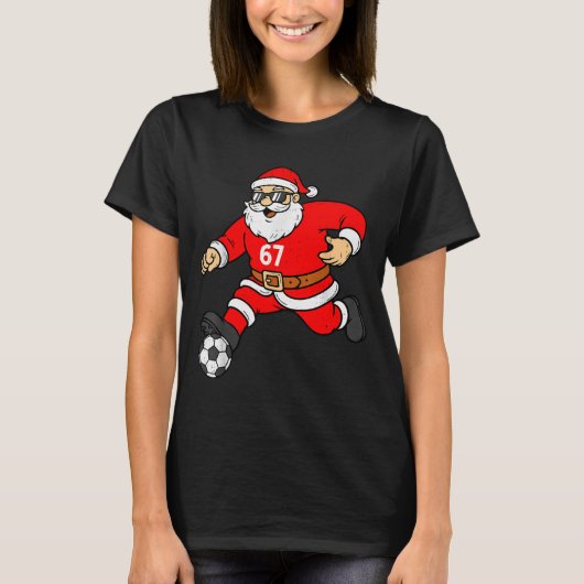 67 Soccer Santa Six Seven Meme Christmas Srt Men B T-shirt (Voorkant)