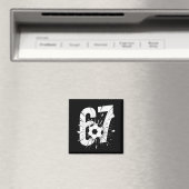 67 Soccer Six Seven 6 7 Meme 67  Magneet (Insitu (Vaatwasser))