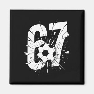 67 Soccer Zes Zeven 6 7 Meme 67 _2 Magneet