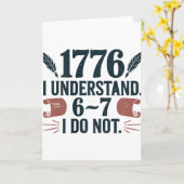 67 Social Studies Teacher 1776 I Understand 6 7 I  Kaart (Gele Bloem)