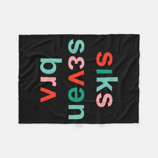 67 Speech Therapy Meme Funny Six Seven Bruh Slp Ch Fleece Deken (Voorkant (Horizontaal))