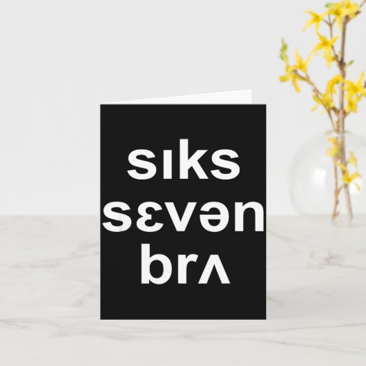 67 Speech Therapy Meme Ipa Funny Six Seven Bruh Sl Kaart (Gele Bloem)