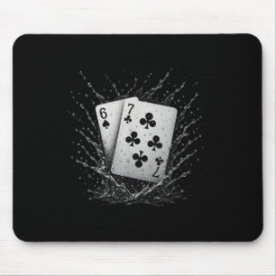 67 Speelkaarten Zes Zeven Meme Kaartspel Poker Ca Muismat