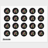 67 Squad Squad Teacher Christmas Design Funny 67 Ronde Sticker (Vel)
