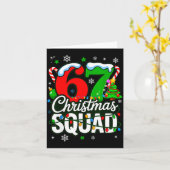 67 Squad Teacher Christmas Funny Holiday Clroom Cr Kaart (Gele Bloem)