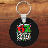 67 Squad Teacher Christmas Funny Holiday Clroom Cr Sleutelhanger (Voorkant)