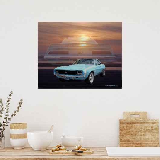 67 ss/rs camaro poster (Keuken)