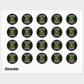 67 St Patricks Funny Six Seven Meme Leprechaun Boy Ronde Sticker (Vel)