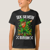 67 St Patricks Funny Six Seven Meme Leprechaun Boy T-shirt (Voorkant)
