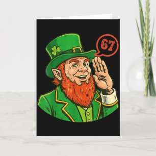 67 St Patricks Grappige Zes Zeven Meme Leprechaun  Kaart