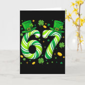 67 St Patricks Grappige Zes Zeven Meme Leprechaun Kaart (Gele Bloem)