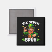 67 St Patricks Grappige Zes Zeven Meme Leprechaun Magneet (Voorkant / Achterkant)