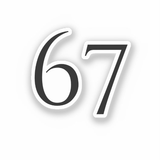 67 STICKER (Voorkant)