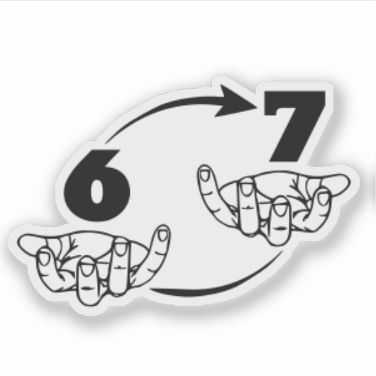 67 STICKER (Voorkant)