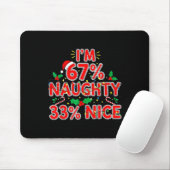 67% Stout 33% Leuk Grappig Kerstmis 67 Kinderen Me Muismat (Met muis)