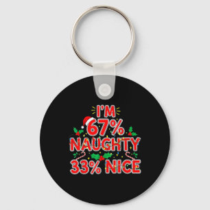 67% Stout 33% Leuk Grappig Kerstmis 67 Kinderen Me Sleutelhanger