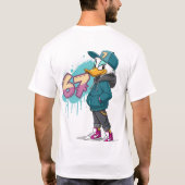 67 Street Duck – Urban Cartoon Style T-shirt (Achterkant)