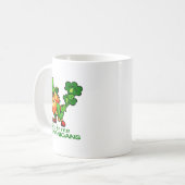 67 Streken Grappige Zes Zeven 6 7 Meme St. Patrick Koffiemok (Voorkant links)