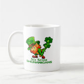 67 Streken Grappige Zes Zeven 6 7 Meme St. Patrick Koffiemok (Links)