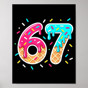 67 T-shirt honkbal levensstijl 101 kleding jeugd D Poster