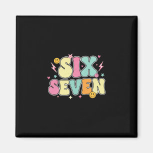 67 T-shirt voor leraren 67 Meme Vrouwen Leraar Zes Magneet