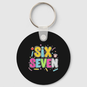 67 T-shirt voor leraren 67 Meme Vrouwen Leraar Zes Sleutelhanger