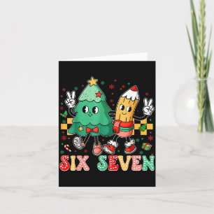 67 T-shirt Voor Leraren 67 Meme Zes Zeven Kerstmis Kaart