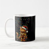 67 Tabby Orange Cat Christmas Santa Hat Six Seven  Koffiemok (Links)