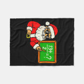 67 Teacher Christmas Santa Six Seven Meme Brainrot Fleece Deken (Voorkant (Horizontaal))
